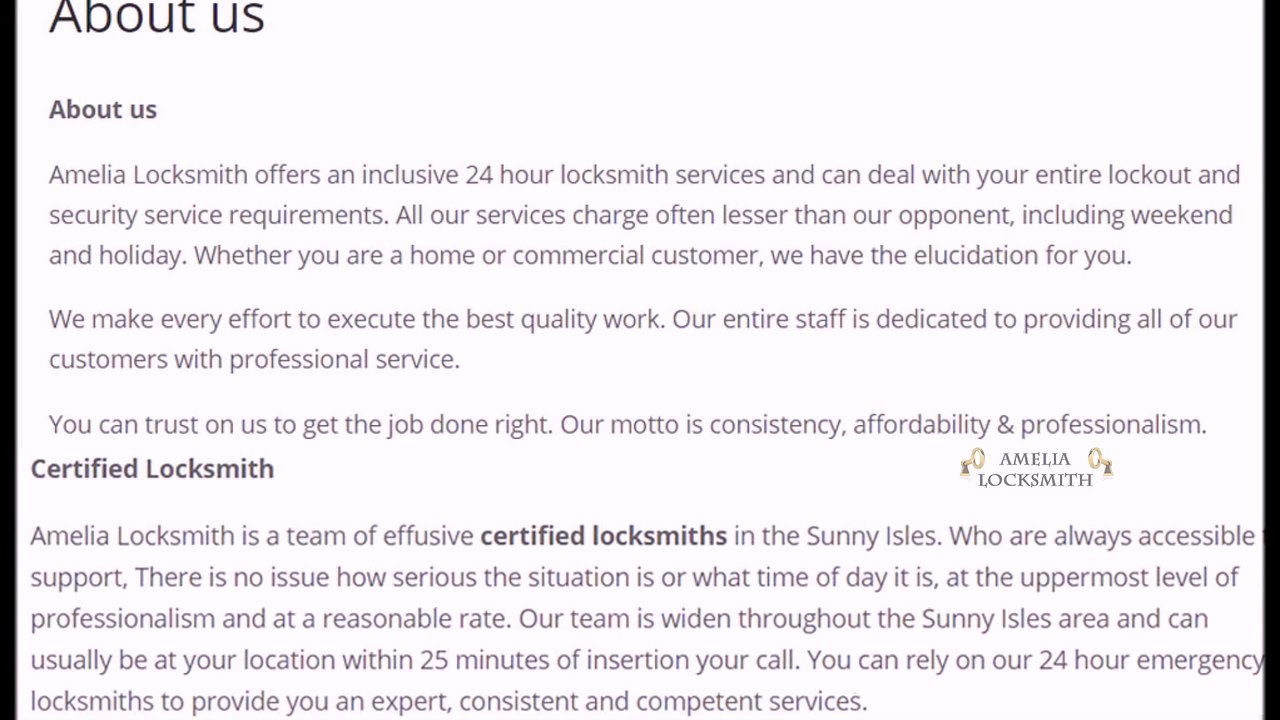 Commerical Locksmith Florida | Call Now (305) 702-0542