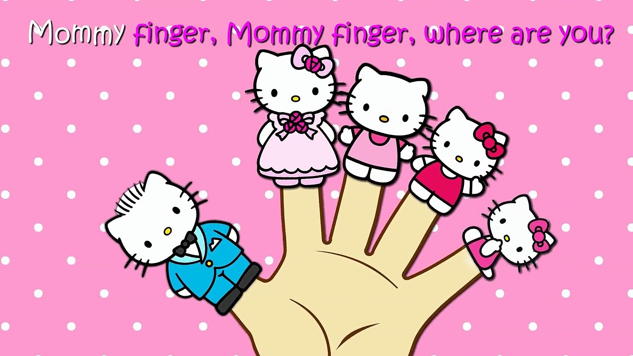 Hello Kitty Finger Family Nursery Rhymes Lyrics