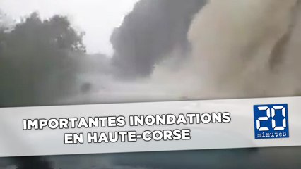 Importantes inondations en Corse