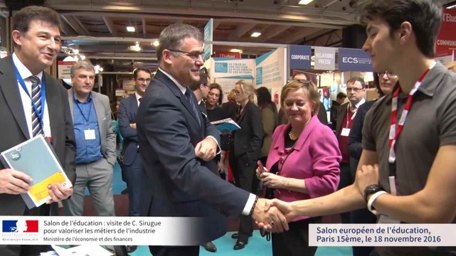 Métiers de l'industrie : Christophe Sirugue à la rencontre des jeunes