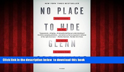 Best books  No Place to Hide: Edward Snowden, the NSA, and the U.S. Surveillance State BOOK ONLINE