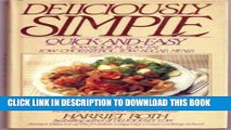 [PDF] Deliciously Simple: Quick and Easy Low-Sodium, Low-Fat, Low-Cholesterol, Low-Sugar Meals