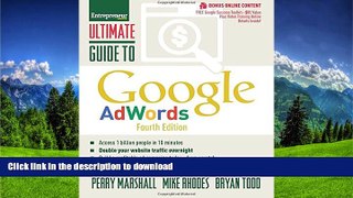 FAVORITE BOOK  Ultimate Guide to Google AdWords: How to Access 1 Billion People in 10 Minutes