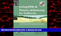liberty books  Living Wills   Powers of Attorney for California BOOOK ONLINE