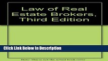 [Download] Law of Real Estate Brokers [Read] Full Ebook
