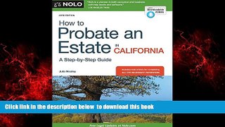 Best book  How to Probate an Estate in California BOOK ONLINE