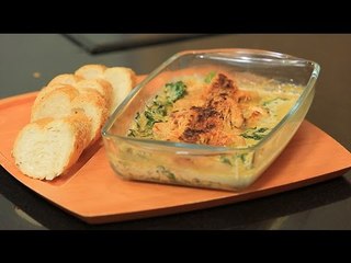 سندويتش دجاج بالسبانخ و الكريمة | شريف الحطيبي