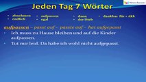Jeden Tag 7 Wörter | Deutsche Wortschatz | 10.Tag