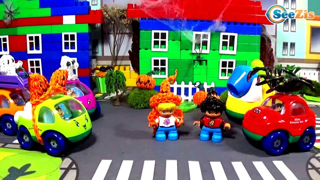 Мультфильмы про машинки Приключения Грузовика на Хеллоуин Развивающие видео для детей. Серия 59