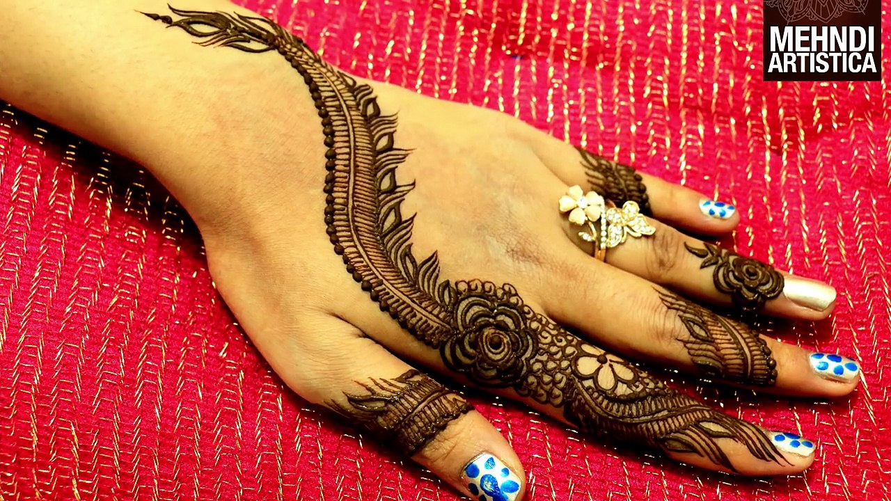 Easy Arabic Henna Designs Simple Mehndi Design For Hands Step By