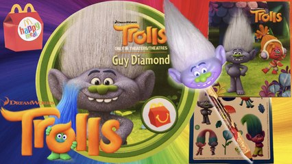 2016 McDonald's Toy Trolls Silly Play & Unbox Guy Diamond #3