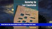 Read book  Restoring the Lost Constitution: The Presumption of Liberty BOOOK ONLINE