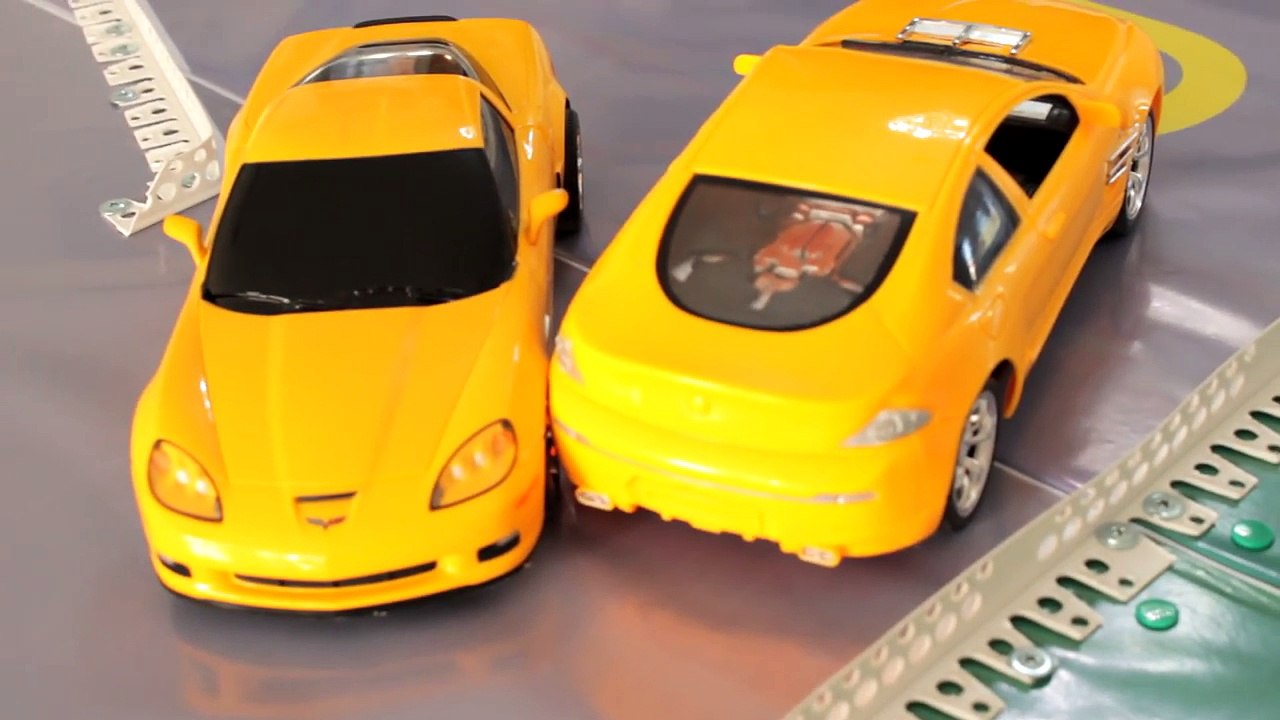 Car Cartoon TOY CARS Police Car VS Racing Cars Toy Car Crash Videos For Kids