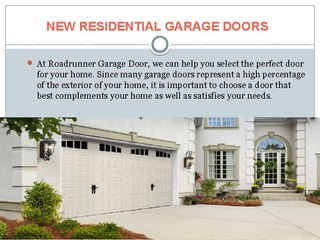 Descargar video: New Residential or Commercial Garage Doors Repair