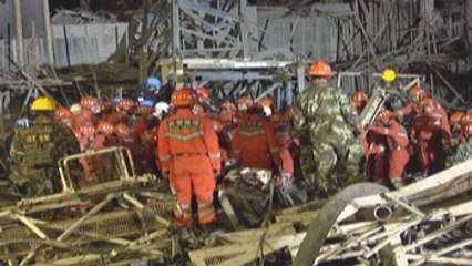 Trece personas fueron detenidas dentro de la investigación por el derrumbe en China