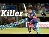 Killer Bouncers on Head In Cricket