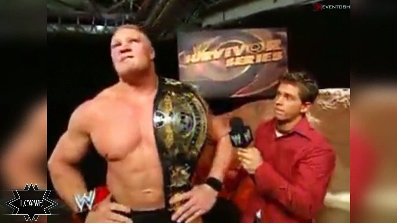 Brock Lesnar Y Goldberg Por Primera Vez Cara a Cara WWE Survivor Series 2003