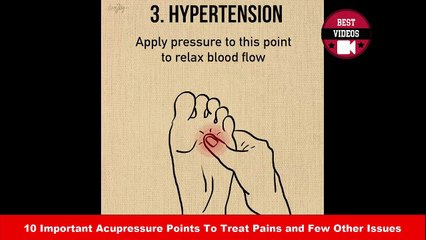 10 Important Acupressure Points To Treat Pains and Few Other Issues - Best Videos