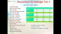 Deutschkurs | German Course | 4. Teil