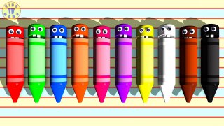 Learning Colors With Crazy Crayons For Kids Toddlers Babies