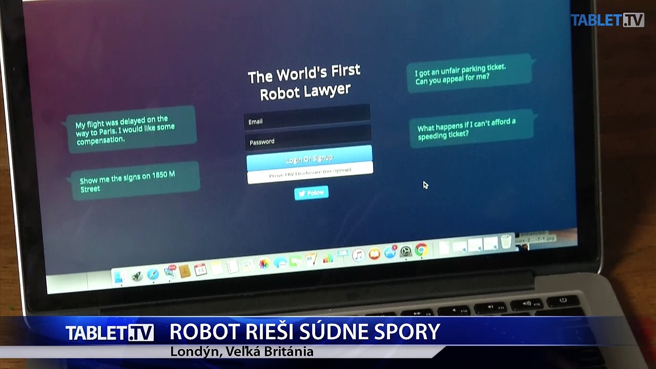Robot rozdáva bezplatné právne rady