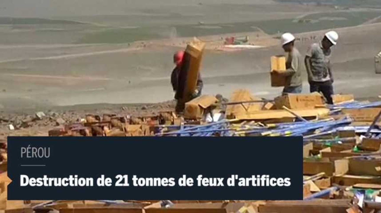 Pérou : 21 tonnes de feux d'artifices partent en fumée