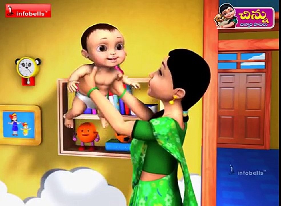 kids rhymes in English 3d Children Songs Nursery Rhymes - baby song - chinnu telugu rhymes