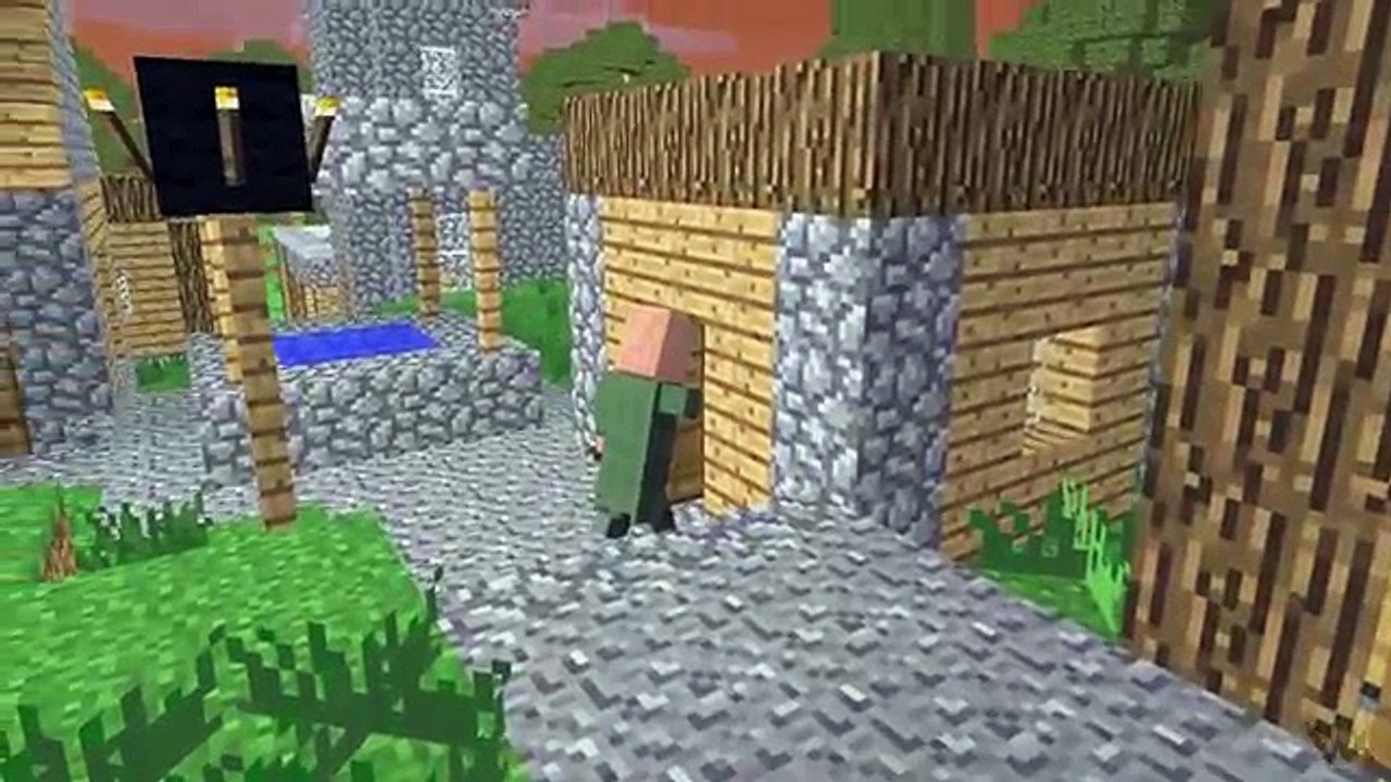 【マインクラフト】ゾンビ包囲 Minecraftーション映画 -