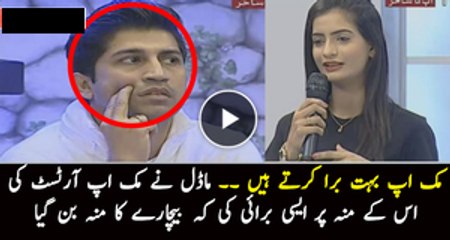 Model Harshly Criticizing Make Up Artist on His Face – Check His Reaction