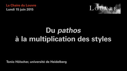 Du pathos à la multiplication des styles dans l'art hellénistique et romain.