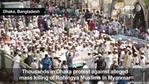 Myanmar Rohingya crisis sparks Muslim protests in Bangladesh