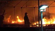 Un incendio en un campamento en Lesbos deja dos refugiados muertos