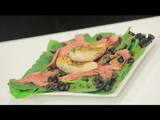 سلطة سبانخ بالدجاج | نادية سرحان
