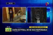 SJL: vecinos preocupados tras ataque de perro pitbull