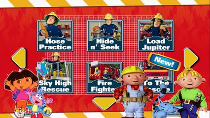 Fireman Sam Dora and Bob Builder - makeover for kids and children
