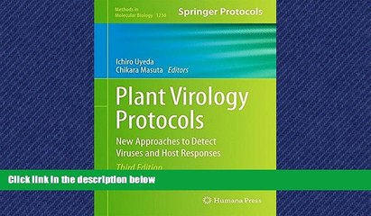 PDF [DOWNLOAD] Plant Virology Protocols: New Approaches to Detect Viruses and Host Responses