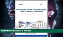 FAVORITE BOOK  Developing Series 60 Applications: A Guide for Symbian OS C   Developers: A Guide