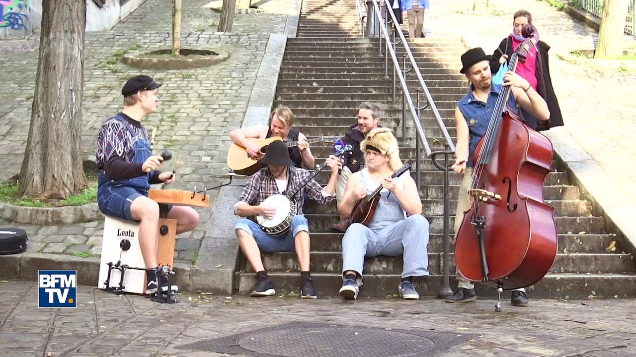 Les Finlandais déjantés de Steve 'N' Seagulls se font un boeuf à Montmartre