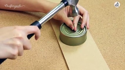 It takes a nail and a can of tuna to create