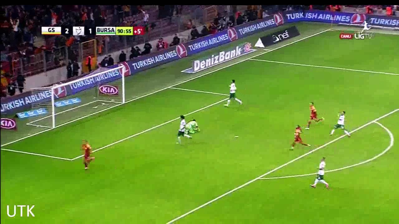 Eren Derdiyok Goal HD - Galatasaray 3-1 Bursaspor - 25.11.2016