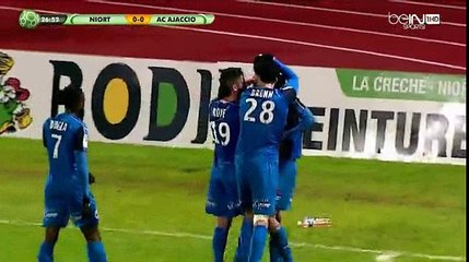 Adrian Dabasse Goal HD - Niort 1 - 0	 AC Ajaccio 25.11.2016