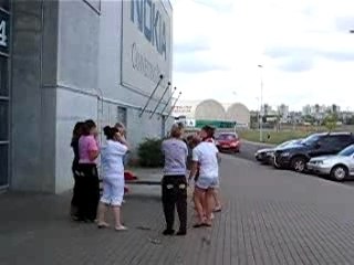 Ringette Prague 2007 - échauffement des Polar Bears