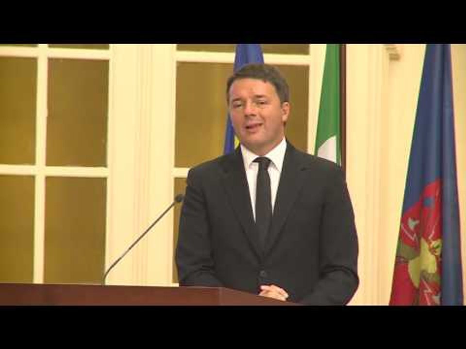 Torino - L'intervento di Renzi al Palazzo dell'Arsenale (25.11.16)