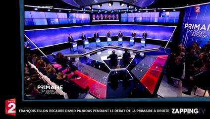 Primaire à droite : François Fillon recadre violemment David Pujadas et dénonce un débat...