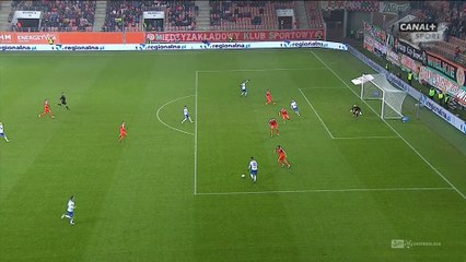 Скачать видео: Dawid Kownacki Goal HD - Zaglebie 0-3 Lech Poznan - 25.11.2016