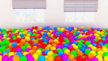 NEW Crazy Ball Pit Show 3D for Kids to Learn Colors with Giant Surprise Eggs Balls New Video