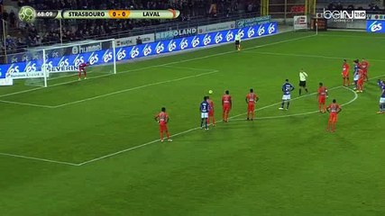 Khalid Boutaib Penalty Goal HD - Estrasburgo 1 - 0	 Laval 25.11.2016