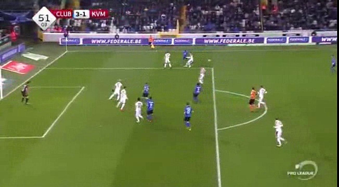 Jelle Vossen Second Goal HD - Club Brujas 3 - 1	KV Mechelen 25.11.2016