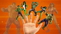 Hulk Finger Family Rhymes For Children | Hulk Cartoons Children Nursery | Hulk Finger Family