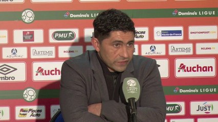 Après Lens - HAC (1-0), réaction d'Oswald Tanchot